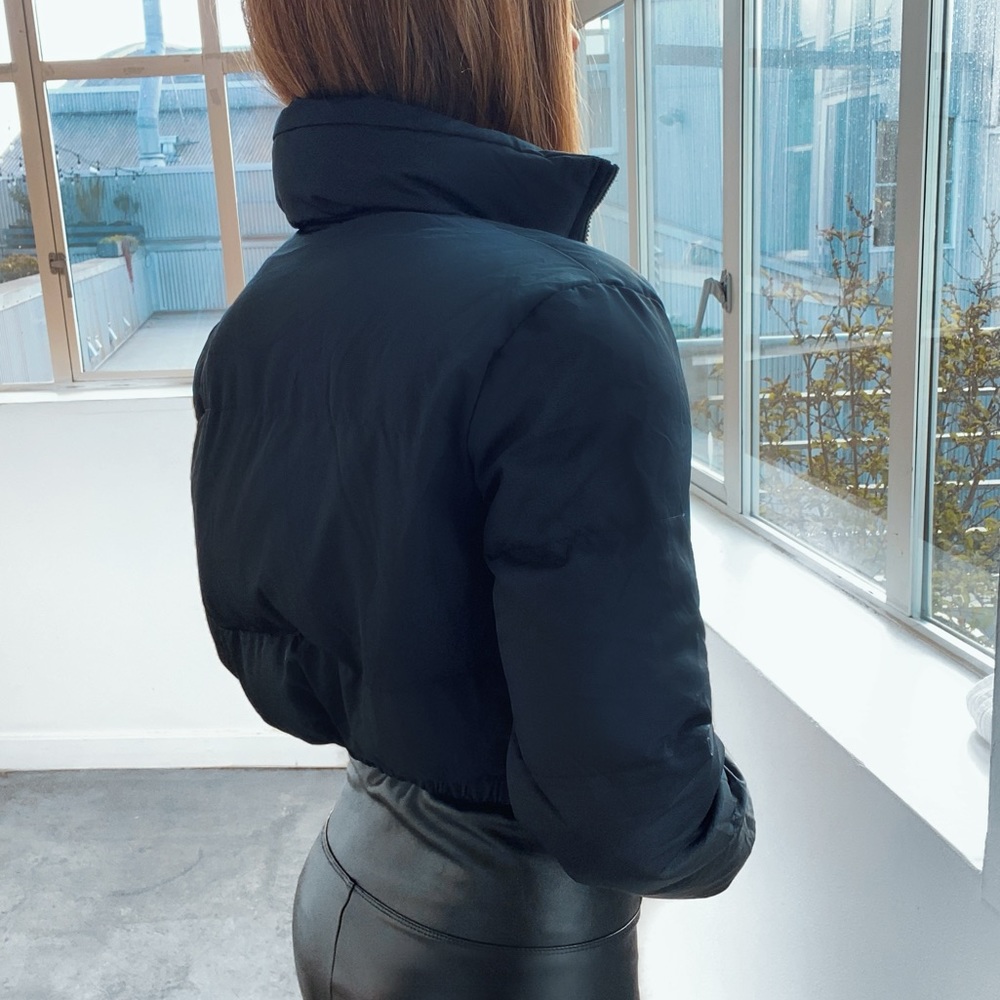 Black Nylon Puffer Jacket - Picture 5 of 6